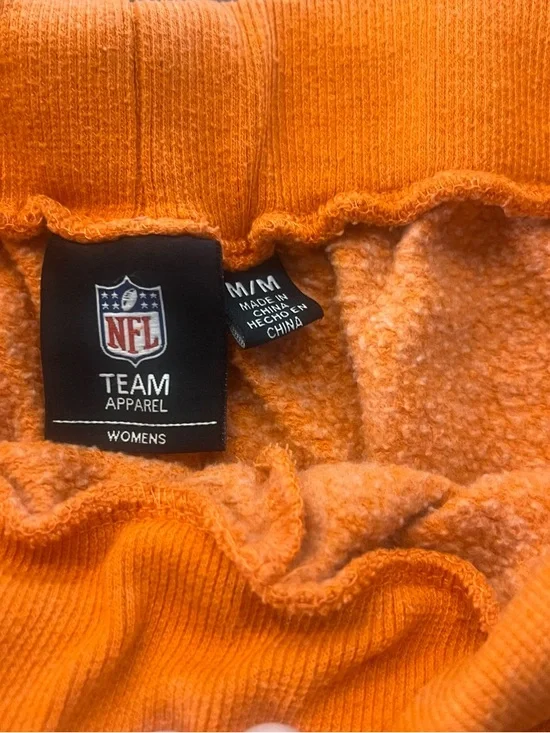 NFL Orange Ladies Joggers with White Accents - Size Medium - Picture 2 of 6